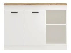 Isla De Cocina haaus Vigra, Roble Artisan/Blanco, 122 x 76 x 90 cm