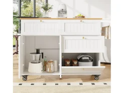 Isla de cocina moderna, mueble de almacenaje, mesa extensible con espacio de almacenaje, MDF, negro (133x49,2x88 cm)