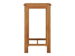 Jean-Alphonse Mesa alta de jardín madera maciza de acacia 60x60x105 cm