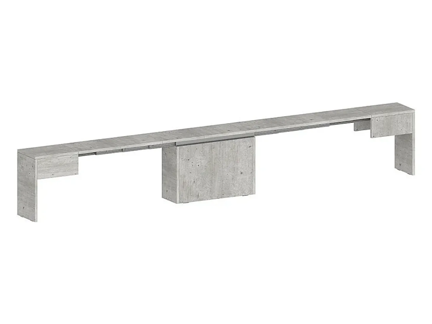 Juego de 2 bancos extensibles 66 - 290 cm para mesa de comedor Pratika A + B - Beige