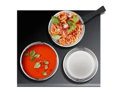 Juego de 10 piezas de utensilios de cocina de acero inoxidable aptos para inducción - Mango extraíble - Apto para todo tipo de c