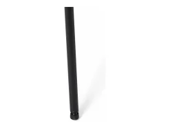 Juego de 2 sillas con respaldo Teddy - Tela y metal - Negro