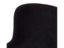 Juego de 2 sillas con respaldo Teddy - Tela y metal - Negro