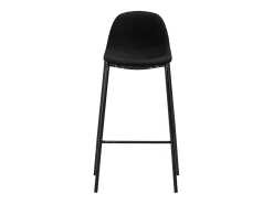 Juego de 2 sillas de bar de tela negra