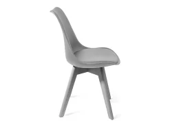 Juego de 4 sillas de cocina de polipropileno gris Smart Full Grey