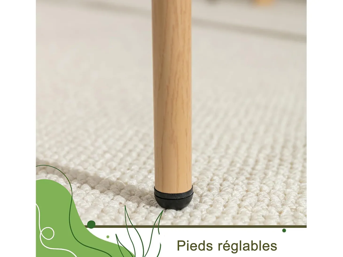 Juego de 2 sillas de cocina modernas con respaldo de ratán, patas de metal, color marrón