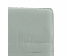 Juego de 2 sillas de comedor en terciopelo gris claro