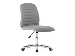 Juego de 4 sillas de comedor de tela gris claro
