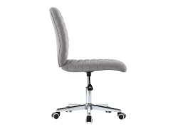 Juego de 4 sillas de comedor de tela gris claro