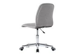 Juego de 4 sillas de comedor de tela gris claro