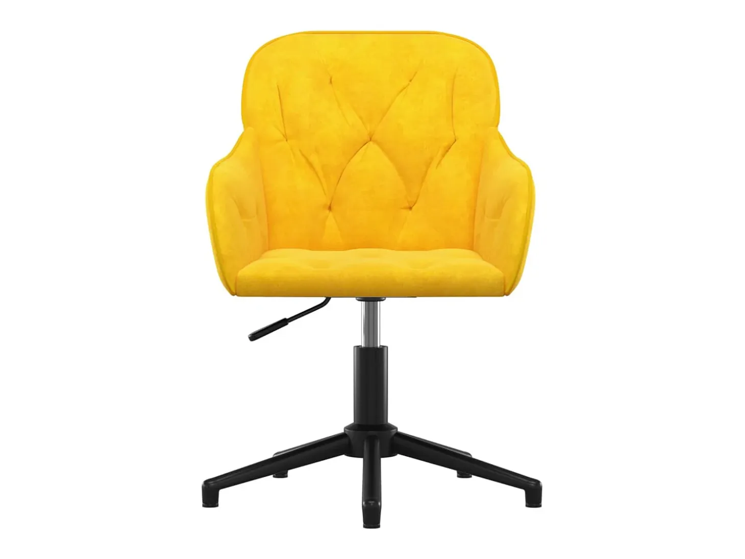 Juego de 2 Sillas de comedor giratorias terciopelo amarillo ES617817
