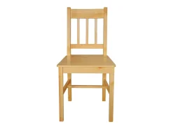 Juego de 6 sillas de comedor de madera de pino