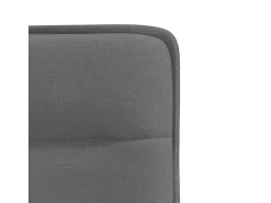 Juego de 6 sillas de comedor de tela gris oscuro