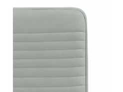 Juego de 4 sillas de comedor de terciopelo gris claro