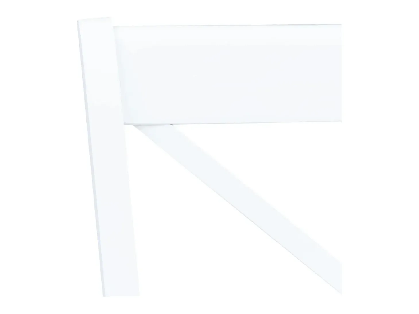 Juego de 4 Sillas de comedor madera maciza de caucho blanco ES419403
