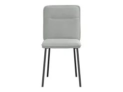 Juego de 6 sillas de comedor de terciopelo gris claro