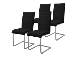 Juego de 4 sillas de comedor Silla de cocina Silla Basculante Silla tapizada Silla giratoria