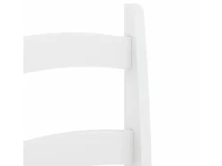 Juego de 2 sillas de comedor blancas 40x46x99 cm madera maciza de pino