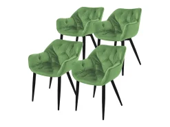 Juego de 4 sillas de comedor silla tapizada sillas de salón silla de cocina terc