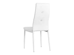 Juego de 2 Sillas de comedor cuero sintético blanco ES854883