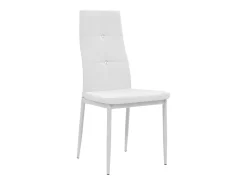 Juego de 2 Sillas de comedor cuero sintético blanco ES854883