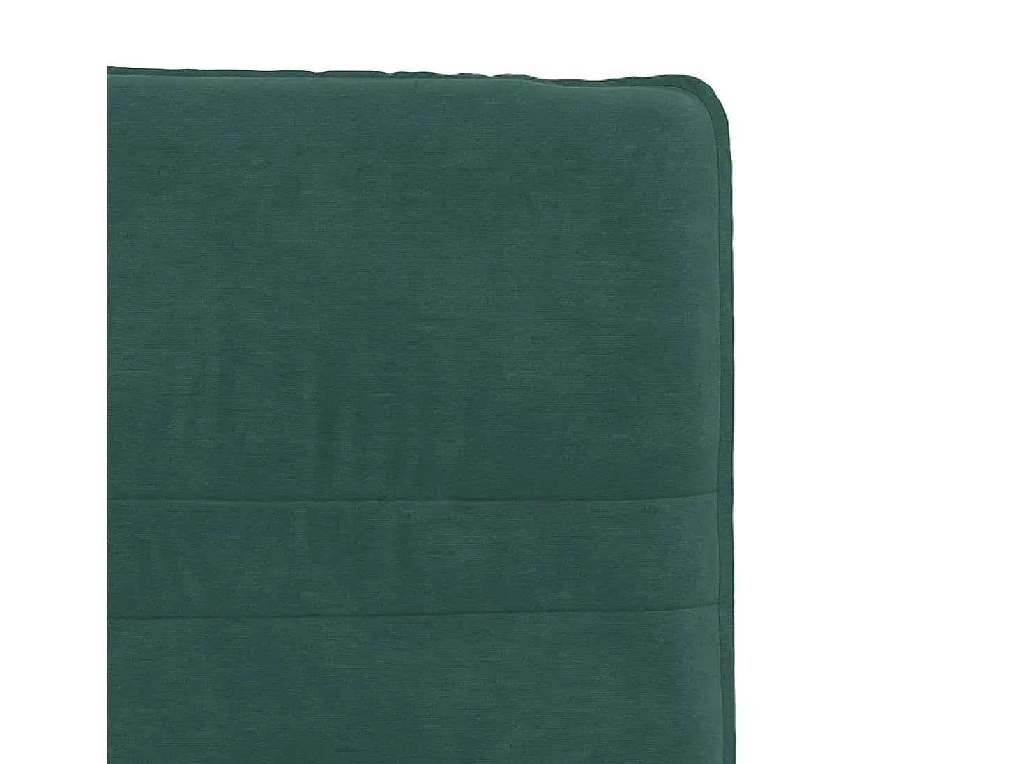 Juego de 2 sillas de comedor de terciopelo verde oscuro