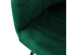 Juego de 6 sillas de comedor cocina terciopelo verde ML-DESIGN