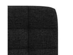Juego de 6 sillas de comedor de tela negra