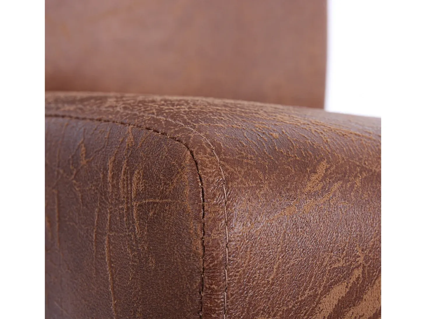 Juego de 6 sillas de comedor Littau de piel sintética, textil, imitación de ante, patas claras