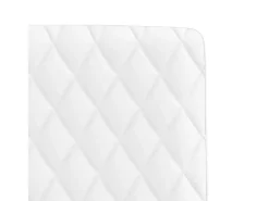Juego de 2 sillas de comedor de piel sintética blanca