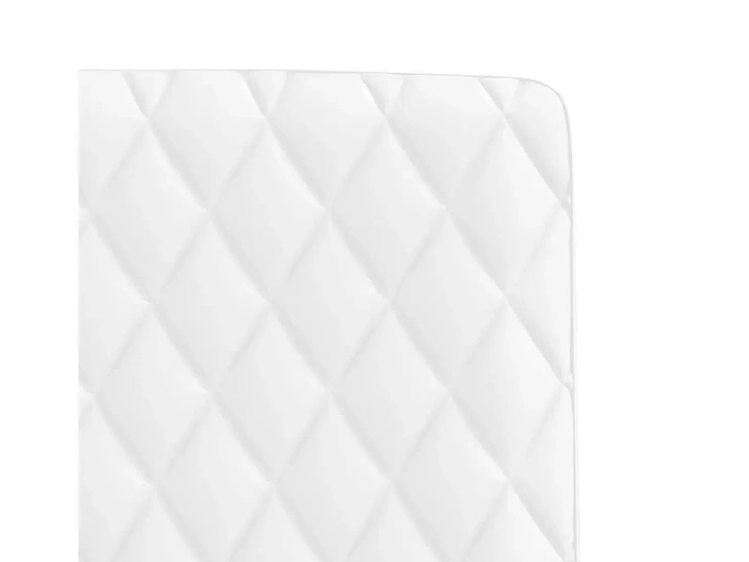Juego de 2 sillas de comedor de piel sintética blanca