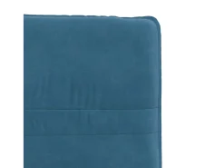 Juego de 2 sillas de comedor de terciopelo azul