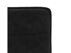 Juego de 4 sillas de comedor de terciopelo negro