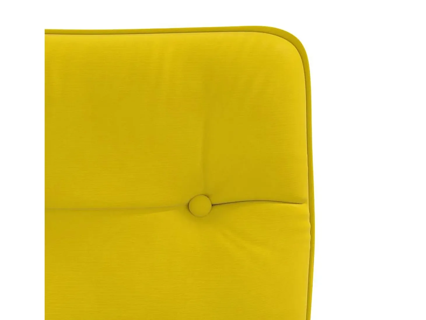 Juego de 2 sillas de comedor de terciopelo amarillo