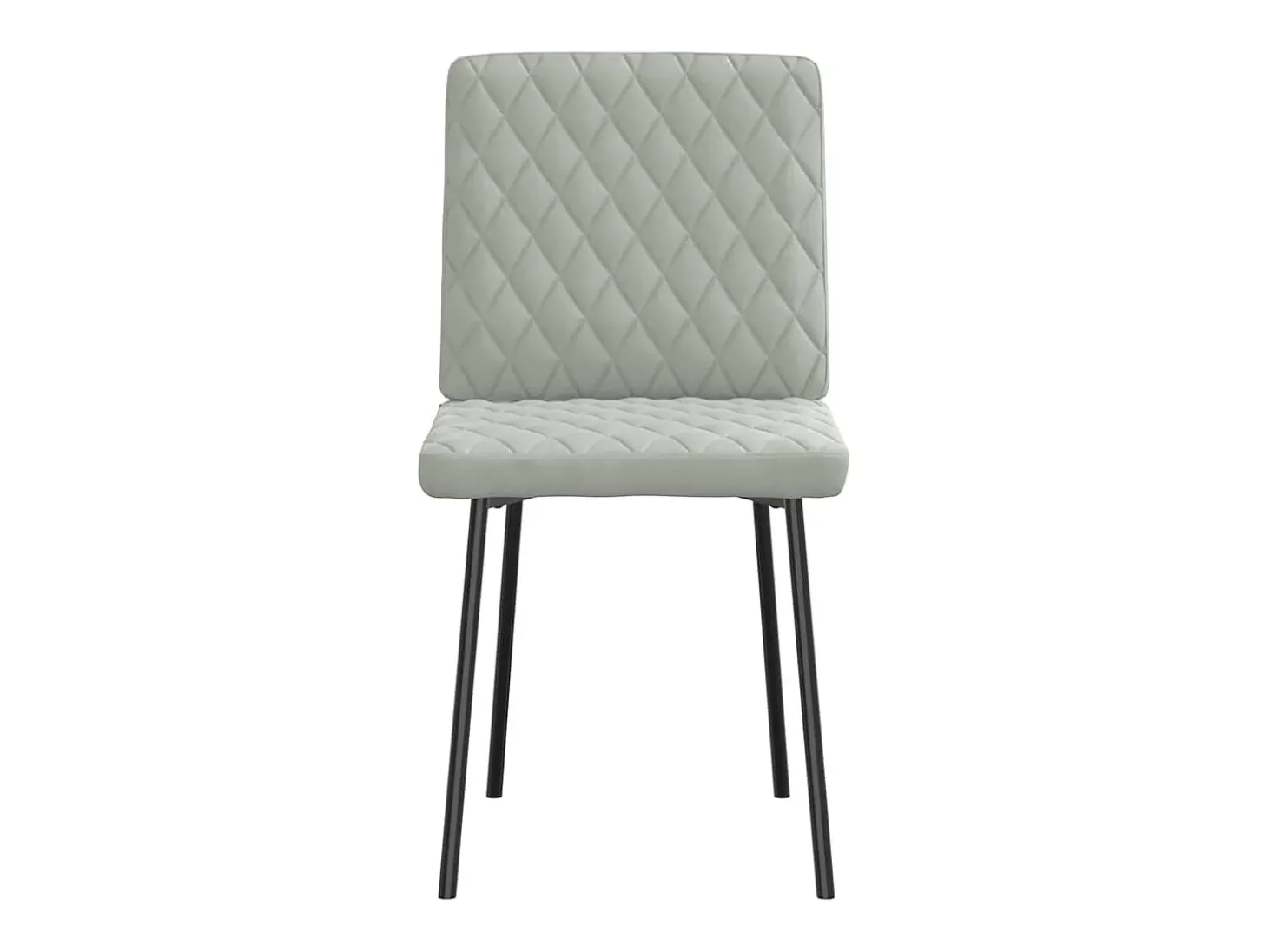 Juego de 4 sillas de comedor de terciopelo gris claro