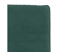 Juego de 4 sillas de comedor de terciopelo verde oscuro