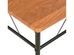 Juego de 2 sillas de comedor de MDF marrón