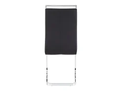 Juego de 4 sillas de comedor - estructura metálica y tapicería de polipiel - PU negro