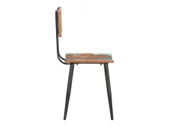 Juego de 2 Sillas de comedor madera maciza reciclada ES345336