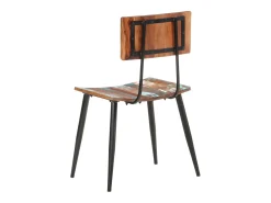Juego de 2 Sillas de comedor madera maciza reciclada ES345336