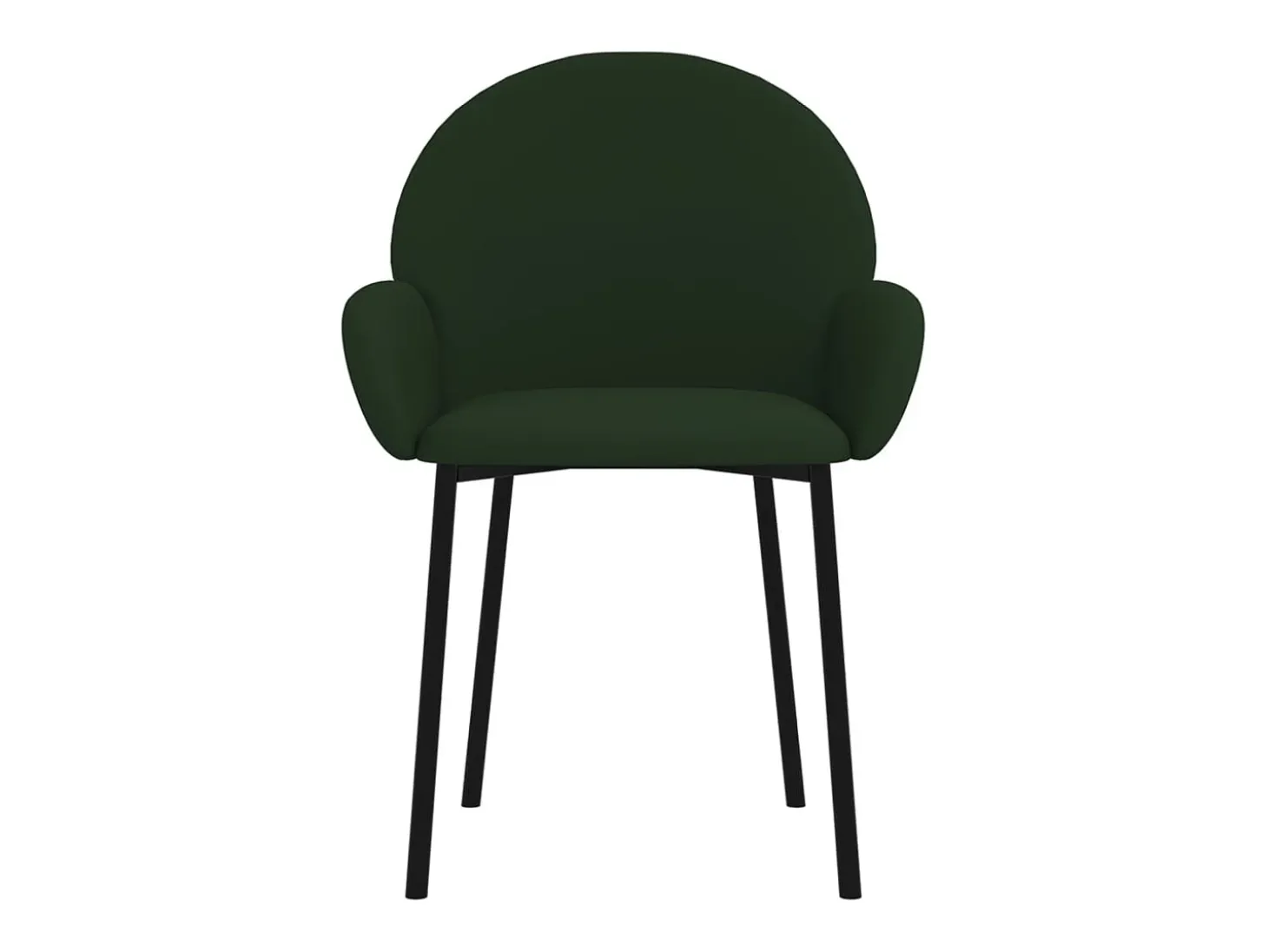 Juego de 2 Sillas de comedor terciopelo verde oscuro ES301690