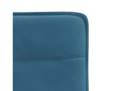 Juego de 2 sillas de comedor de terciopelo azul