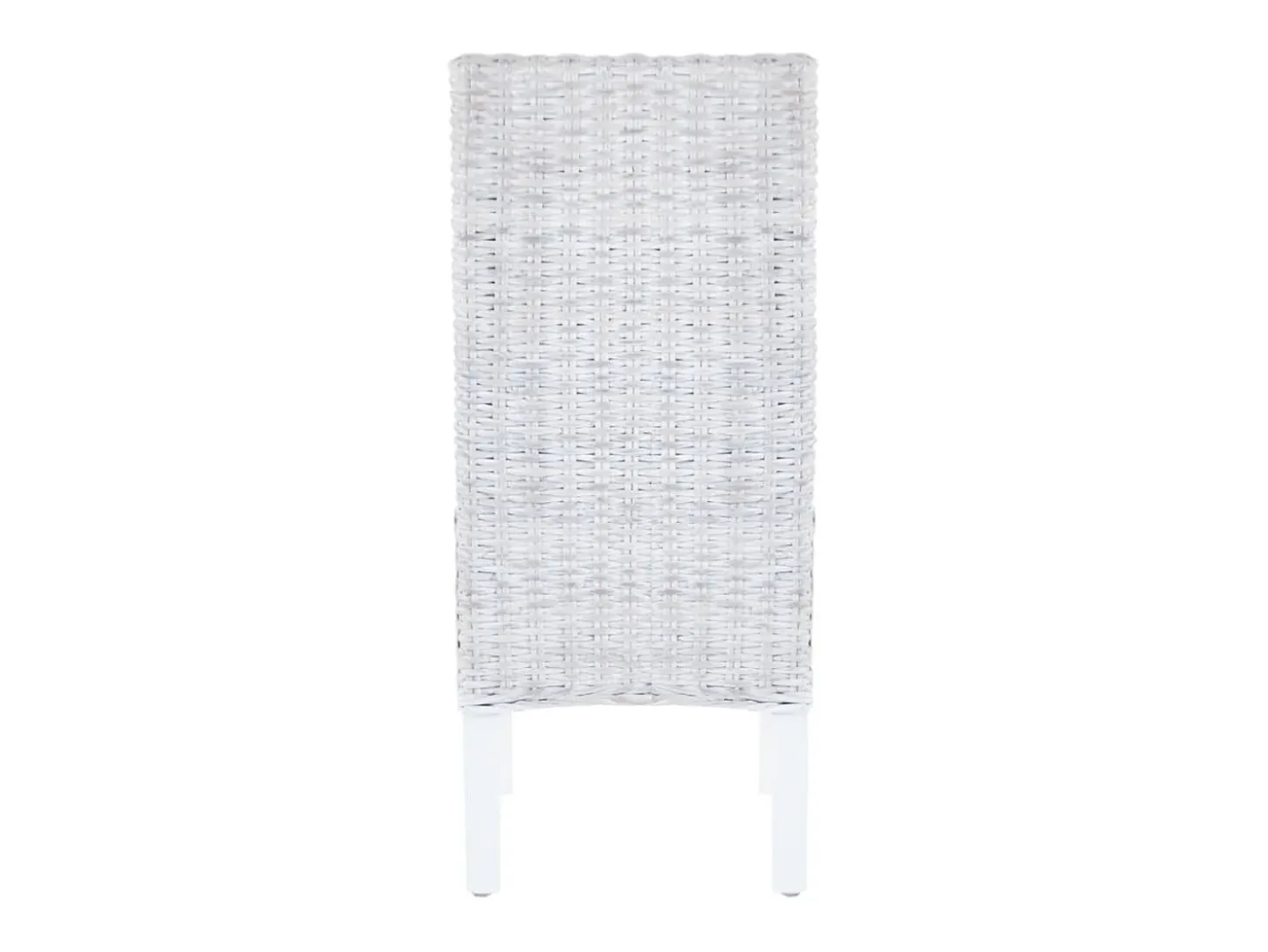 Juego de 2 Sillas de comedor ratán Kubu y madera mango marrón claro ES268589