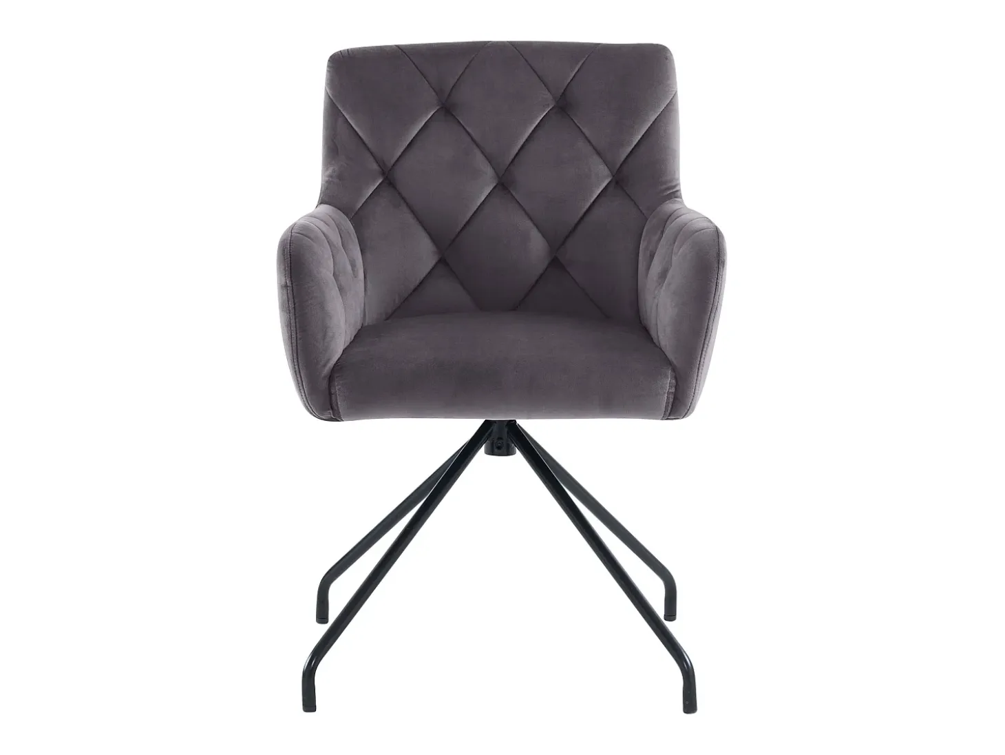 Juego de 2 sillas de comedor de terciopelo - 85 x 49 x 49 cm - sillón tapizado con 4 patas de metal - con soporte lumbar - gris