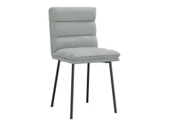 Juego de 6 sillas de comedor de terciopelo gris claro