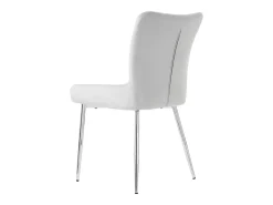 Juego de 2 sillas de comedor - terciopelo gris - con respaldo y patas de metal - para sala y comedor
