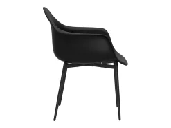 Juego de 4 Sillas de comedor negras PP ES241771