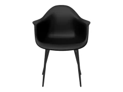 Juego de 4 Sillas de comedor negras PP ES241771
