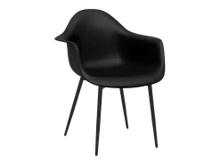 Juego de 4 Sillas de comedor negras PP ES241771