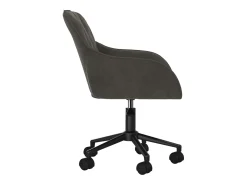 Juego de 2 Sillas de comedor giratorias terciopelo gris oscuro ES291475